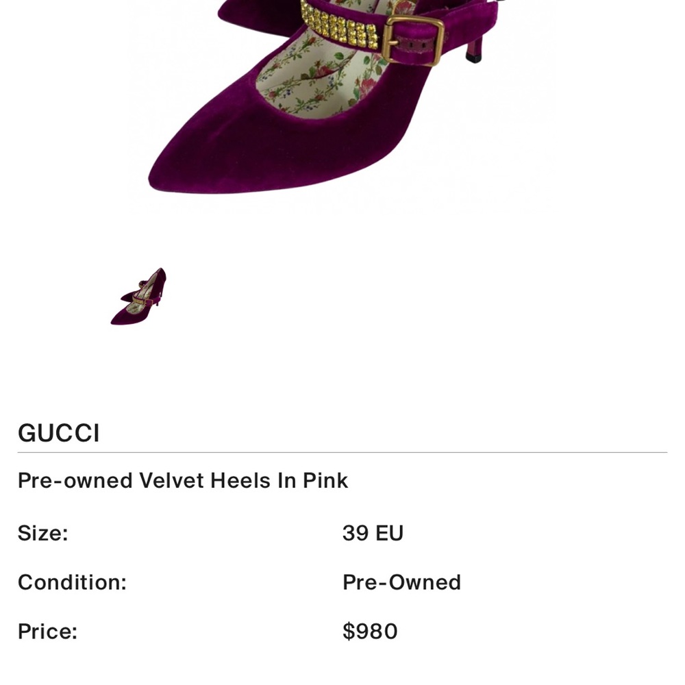 Gucci Velvet & Rhineston🦄 - Picture 11 of 11